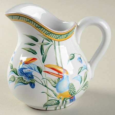 Faience Toucans Creamer