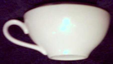White Holiday Flat Cup