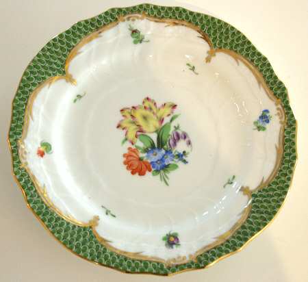 Printemps Green Border Bread & Butter Plate