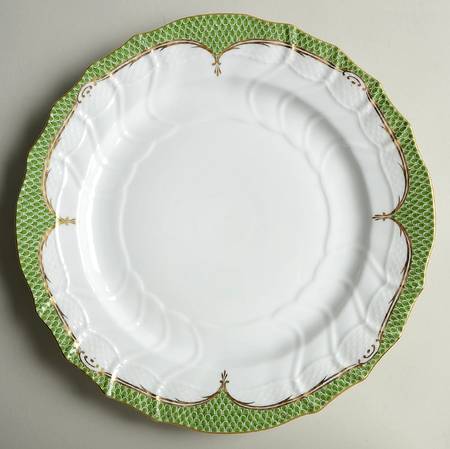 Printemps Green Border 12" Chop Plate (Round Platter)