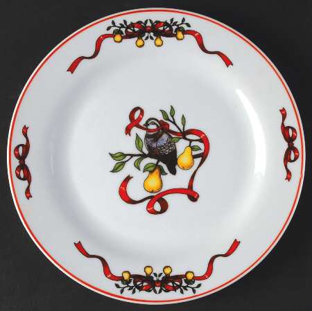 12 Days of Christmas Salad Plate