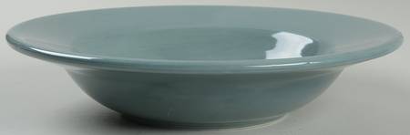 American Simplicity Gray Green Large Rim Soup Bowl