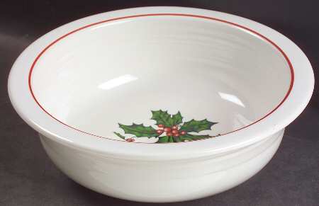 Holiday Fiesta (No Ribbon) 8" Round Vegetable Bowl