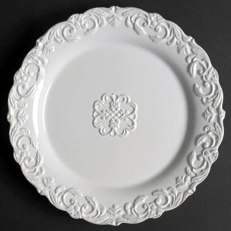 Madison Collection Antique White Luncheon Plate