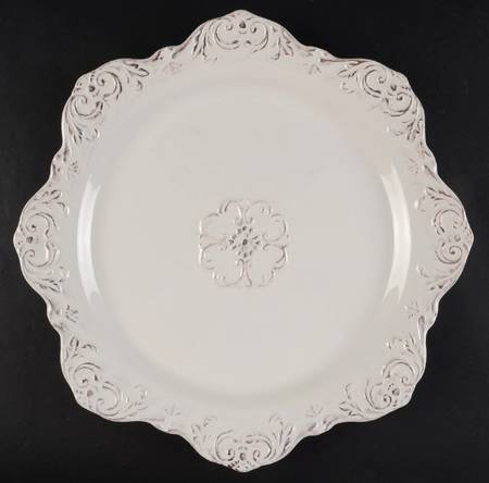 Madison Collection Antique White 13" Chop Plate (Round Platter)