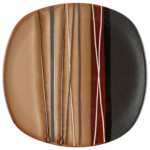 Bazaar Brown Salad Plate