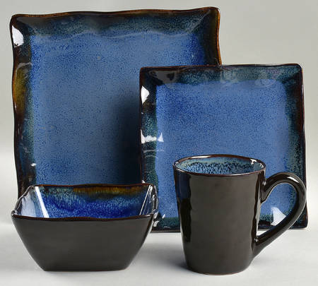 Tempest Blue 4 Piece Place Setting