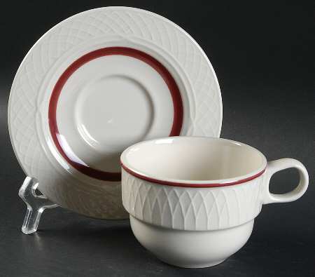 HLC3834 (No Trim) Flat Cup & Saucer Set