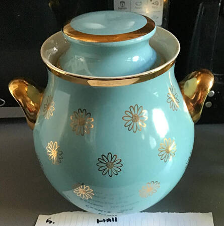 Gold Label Kitchenware Daisy Zeisel Style Cookie Jar & Lid