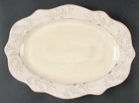 HMQ33 Brown 14" Oval Serving Platter
