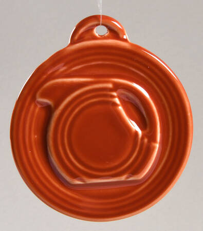 Fiesta Paprika (Intro 2010) Plate Shape Ornament