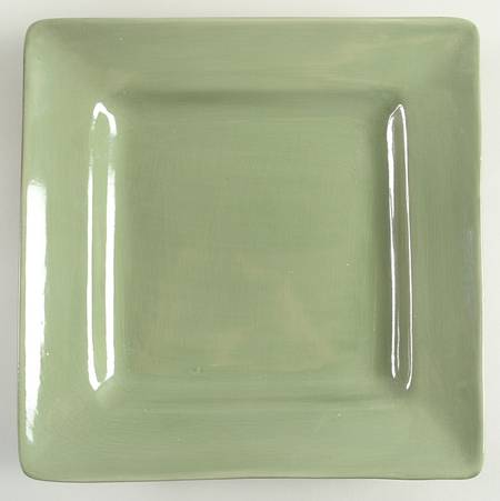 Barcelona Sage Green Square Dinner Plate