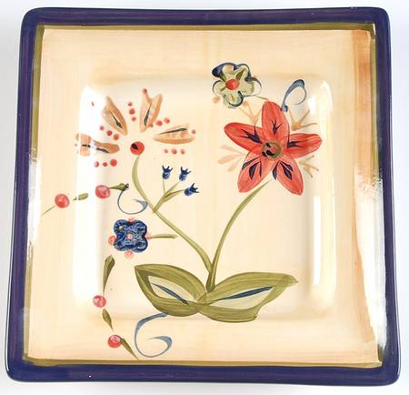 Simone Square Salad Plate by Hd Designs