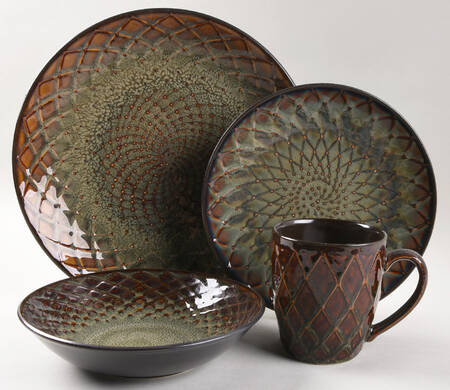 Reactive Trellis 4 Piece Place Setting by Home Essentials