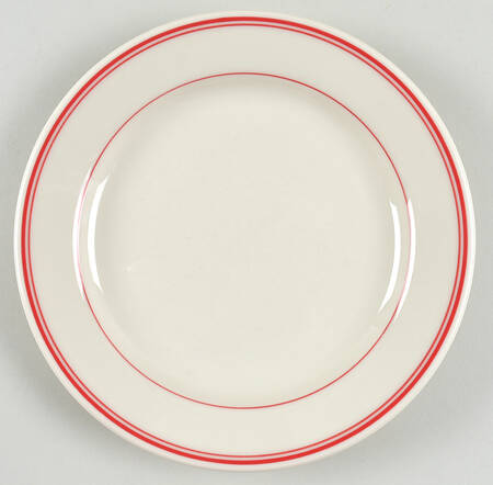 Banded Scarlet Luncheon/Salad Plate