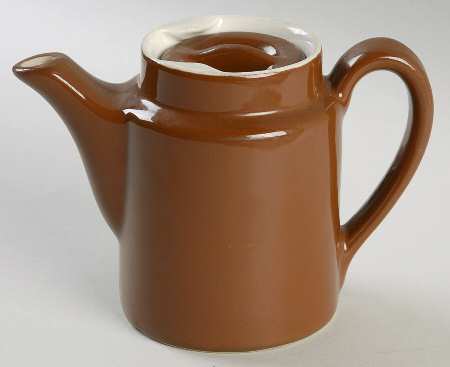 Washington Hall Brown 1 Cup Individual Washington Coffee Pot & Lid