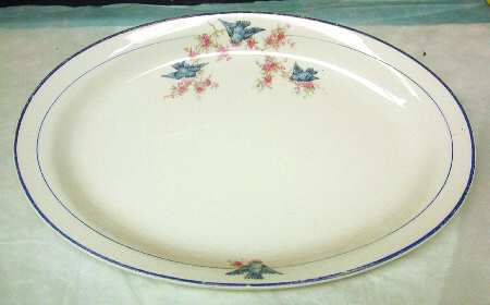 Bluebird (Blue Trim &amp; Blue Band) by Homer Laughlin 