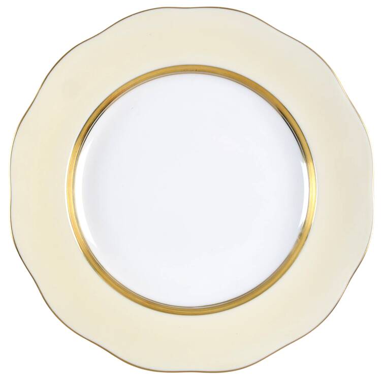 Silk Ribbon Salad/Dessert Plate