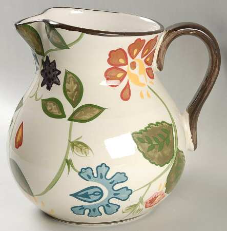 American Simplicity Vine Floral 80 Oz Pitcher