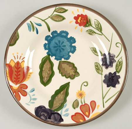 American Simplicity Vine Floral Salad Plate