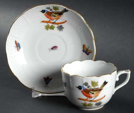 HO Footed Demitasse Cup & Saucer Set