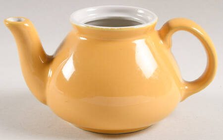 Yellow 1-4 Cup Mini New York Teapot No Lid