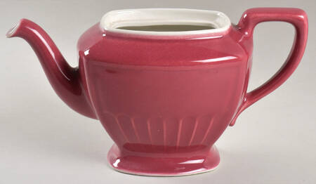 Maroon Hollywood Teapot No Lid