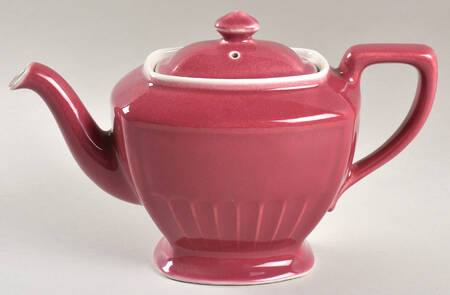 Maroon Hollywood Teapot & Lid