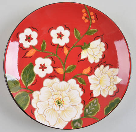 White Blossom Salad Plate