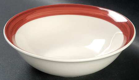 Jamestown Red Coupe Cereal Bowl