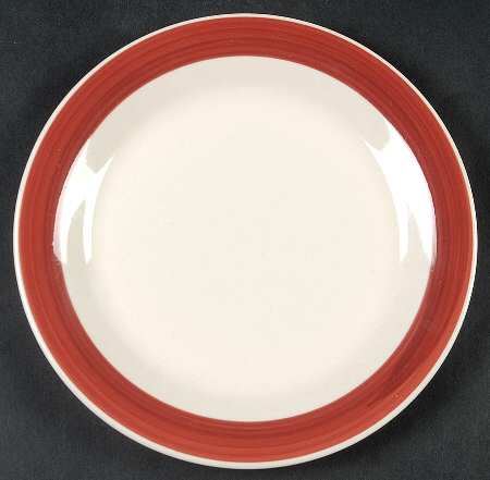 Jamestown Red Salad Plate