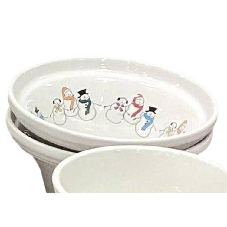 Fiesta Snowmen Hostess Bowl
