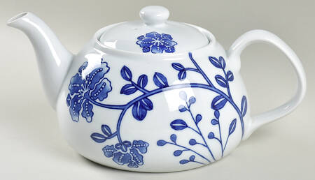 Blue and White Teapot & Lid