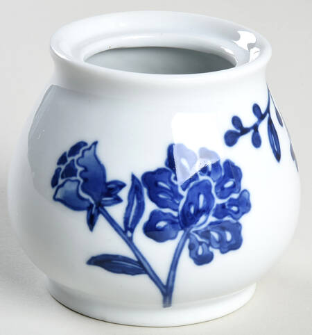 Blue and White Sugar Bowl No Lid