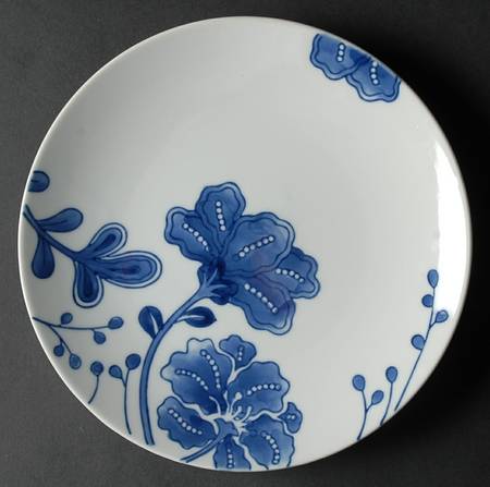 Blue and White Salad Plate
