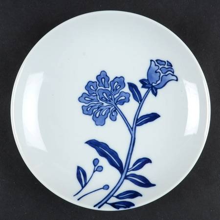 Blue and White Bread & Butter Plate