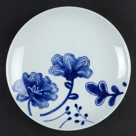 Blue and White Bread & Butter Plate