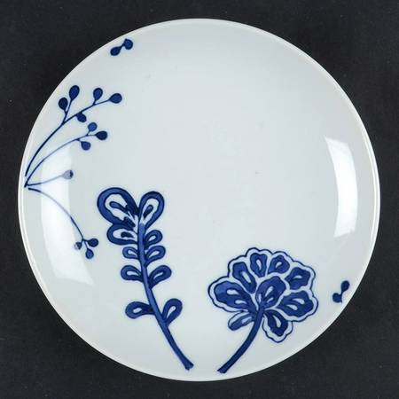 Blue and White Bread & Butter Plate