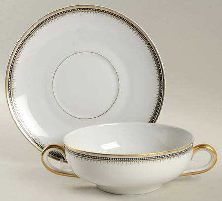 HC1214 Flat Cream Soup Bowl & Saucer Set