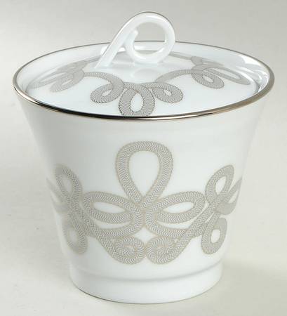 Brandebourg Platinum Sugar Bowl & Lid