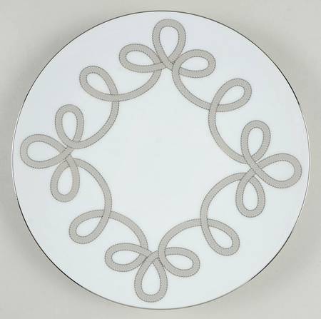 Brandebourg Platinum Dessert Luncheon Plate