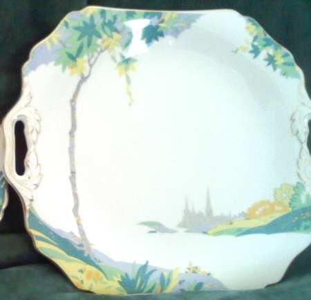 HUG4 Square Handled Cake Plate