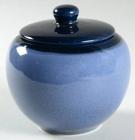 HTS24 Blue Sugar Bowl & Lid