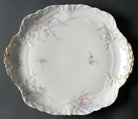 H4216 Square Handled Cake Plate by Haviland