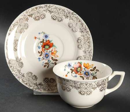 HTY7 Flat Cup & Saucer Set