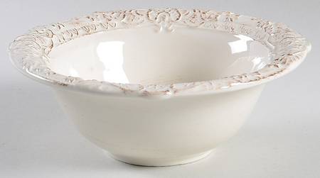 Antique Baroque Beige Soup/Cereal Bowl