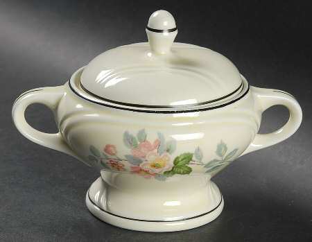 Apple Blossom Sugar Bowl & Lid