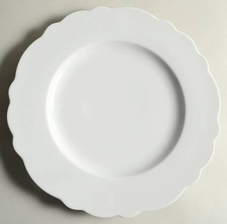Ann Marie White Dinner Plate
