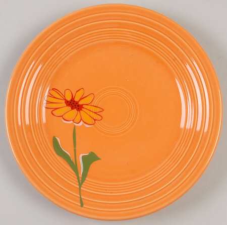 Marshall Fields Tangerine Floral by Homer Laughlin 