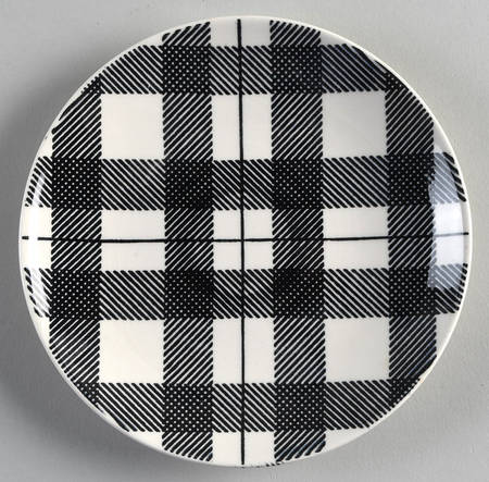 Highland Plaid Black Bread & Butter Plate